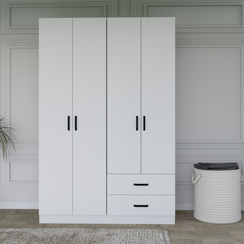 Wardrobe Yaman 1600-033 - White Matte White