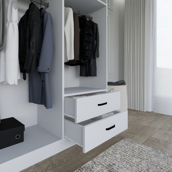 Wardrobe Yaman 1600-033 - White Matte White Wardrobe Yaman 1600-033 - White Matte White