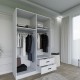 Wardrobe Yaman 1600-033 - White Matte White Wardrobe Yaman 1600-033 - White Matte White