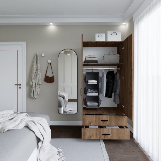 Wardrobe Yaman 1600-044 - Pine Atlantic Pine Wardrobe Yaman 1600-044 - Pine Atlantic Pine