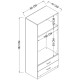 Wardrobe Yaman 1600-044 - Pine Atlantic Pine Wardrobe Yaman 1600-044 - Pine Atlantic Pine