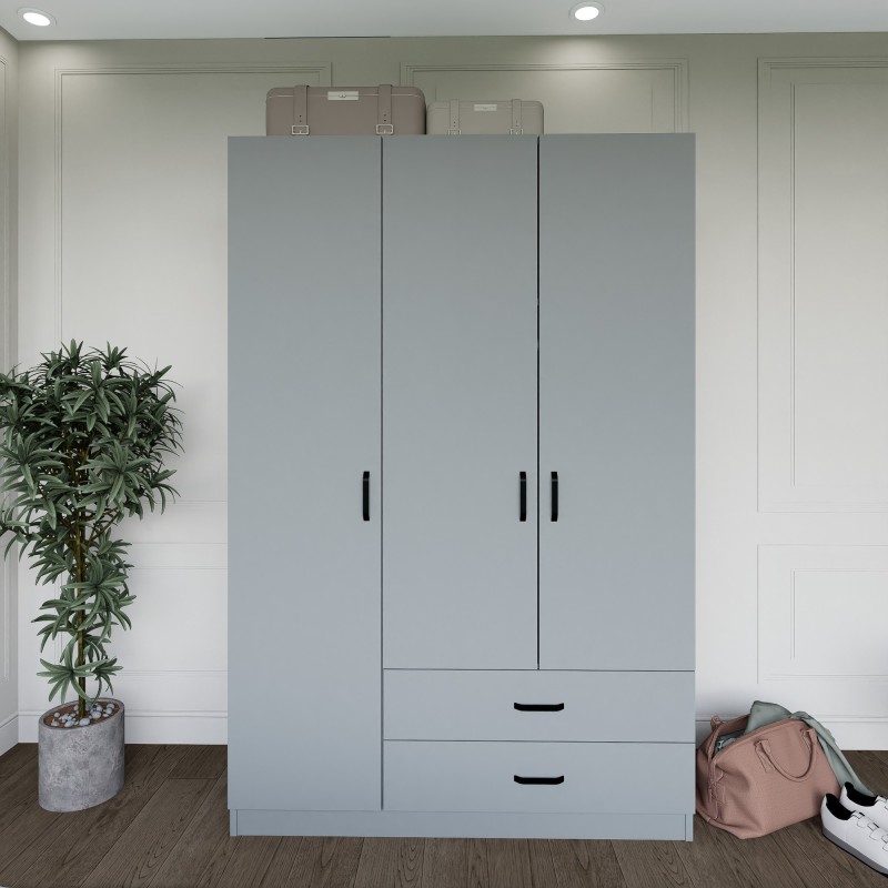 Wardrobe Yaman Luna 1600-037 - Grey Grey