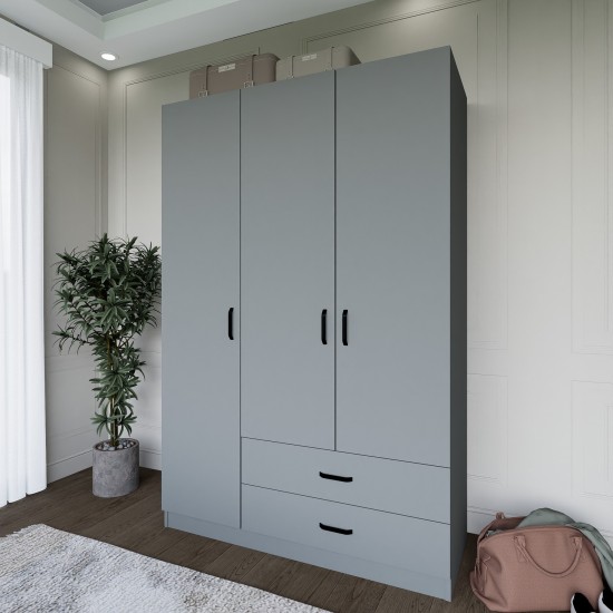 Wardrobe Yaman Luna 1600-037 - Grey Grey