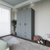 Wardrobe Yaman Luna 1600-037 - Grey Grey