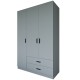 Wardrobe Yaman Luna 1600-037 - Grey Grey