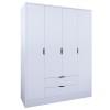 Wardrobe Duru 4 Door 1600-017 Matte White