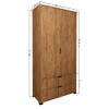 Wardrobe Atlas 1600-51 Atlantic Pine