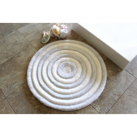 Acrylic Bathmat Round - White White Lessentiel Acrylic Bathmat Round - White White