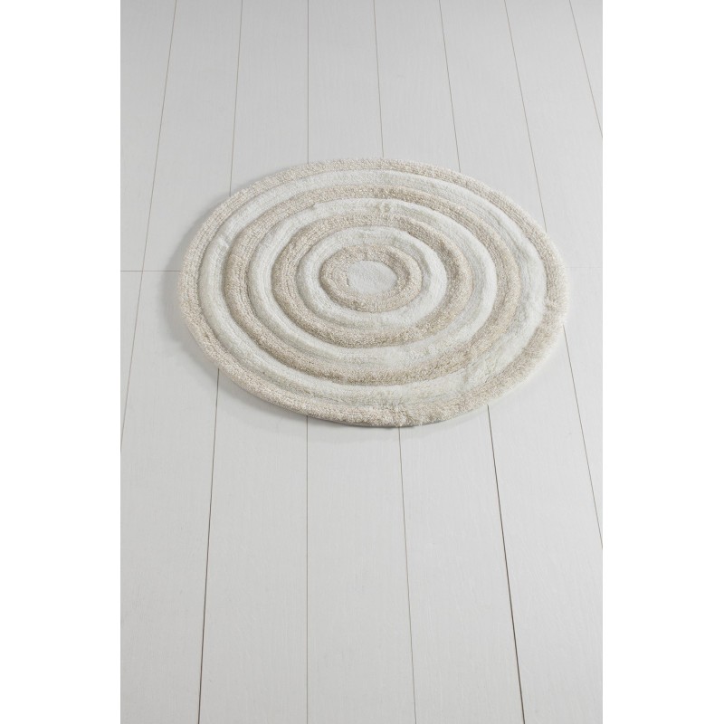 Lessentiel Acrylic Bathmat Round - Ecru Ecru