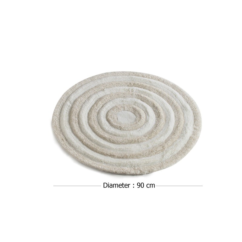 Lessentiel Acrylic Bathmat Round - Ecru Ecru