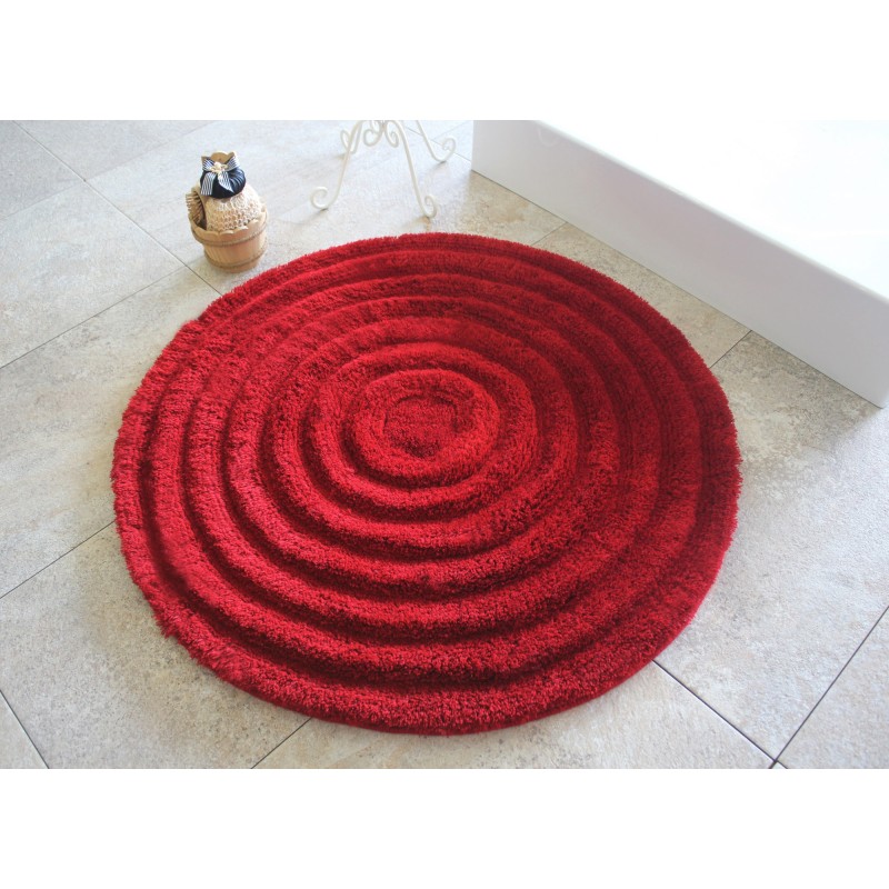 Lessentiel Acrylic Bathmat Round - Red Red