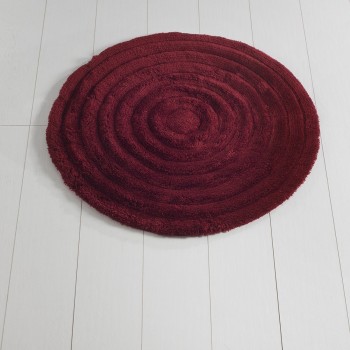 Acrylic Bathmat Round - Red Red
