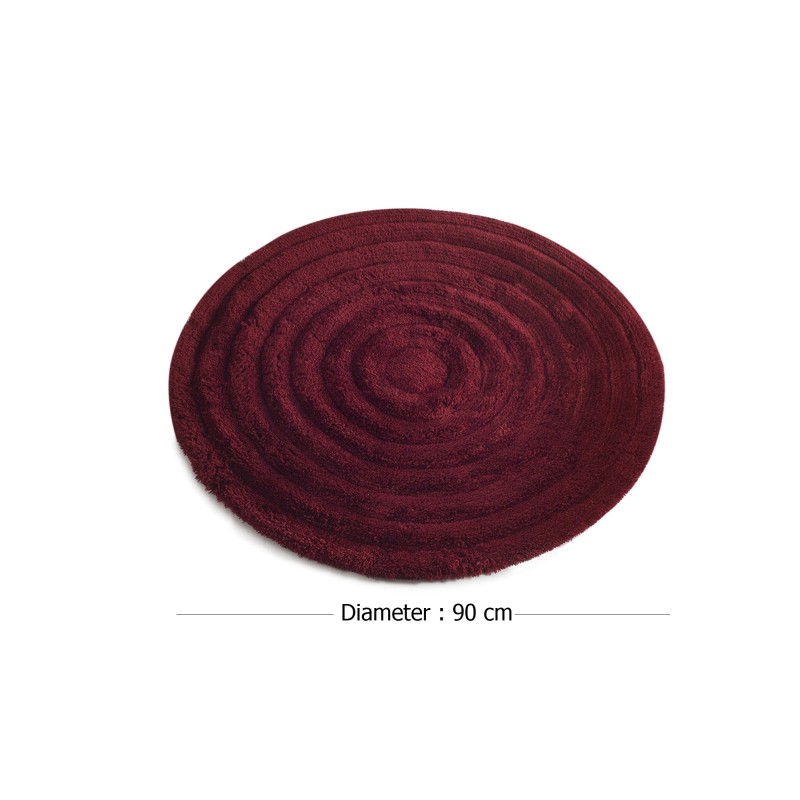 Lessentiel Acrylic Bathmat Round - Red Red