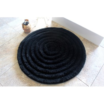 Acrylic Bathmat Round - Black Black