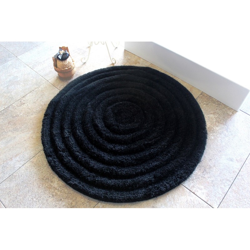 Lessentiel Acrylic Bathmat Round - Black Black