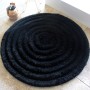 Acrylic Bathmat Round - Black Black