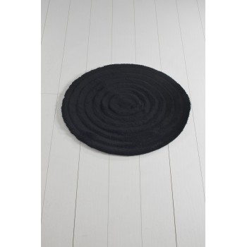 Acrylic Bathmat Round - Black Black