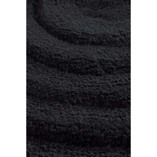 Lessentiel Acrylic Bathmat Round - Black Black