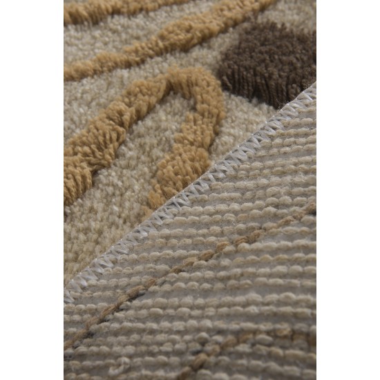 Lessentiel Acrylic Bathmat Kelebek - Brown Multicolor