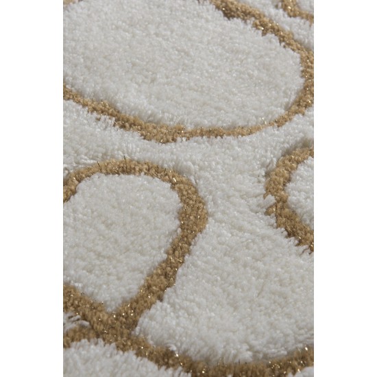Lessentiel Acrylic Bathmat Set (3 Pieces) Safir - Ecru Multicolor