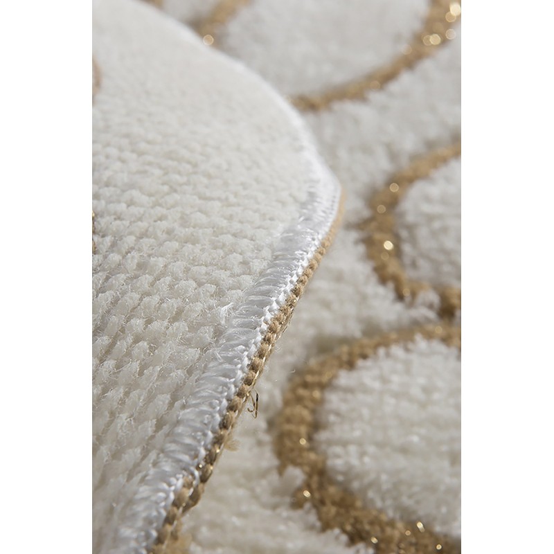 Lessentiel Acrylic Bathmat Set (3 Pieces) Safir - Ecru Multicolor