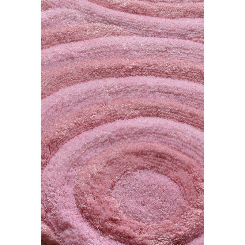 Lessentiel Acrylic Bathmat Set (3 Pieces) Wave - Powder Powder