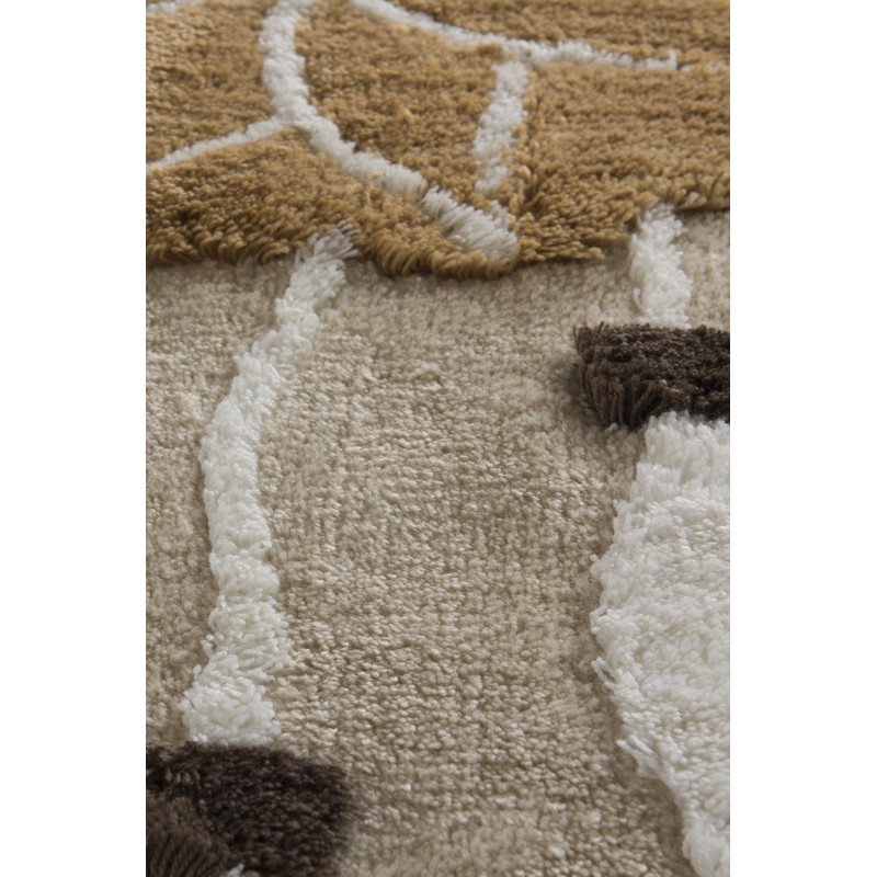 Lessentiel Acrylic Bathmat Set (3 Pieces) Rüya - Brown Multicolor