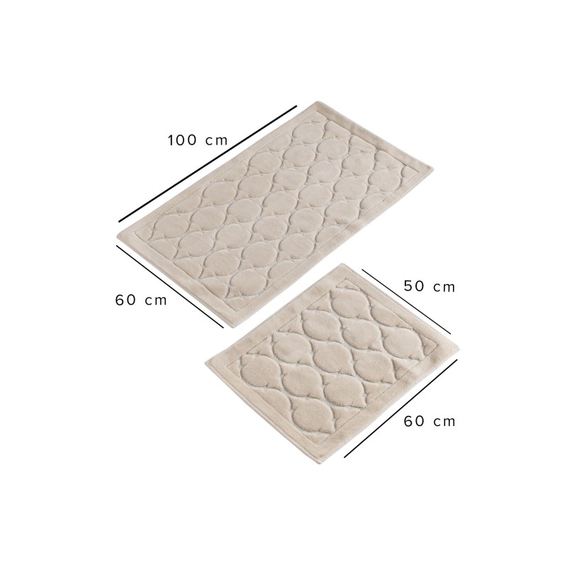 Lessentiel Bathmat Set (2 Pieces) Dante - Beige Beige
