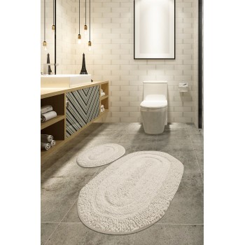 Bathmat Set (2 Pieces) Macoroni - Ecru Ecru