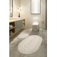 Bathmat Set (2 Pieces) Macoroni - Ecru Ecru Lessentiel Bathmat Set (2 Pieces) Macoroni - Ecru Ecru