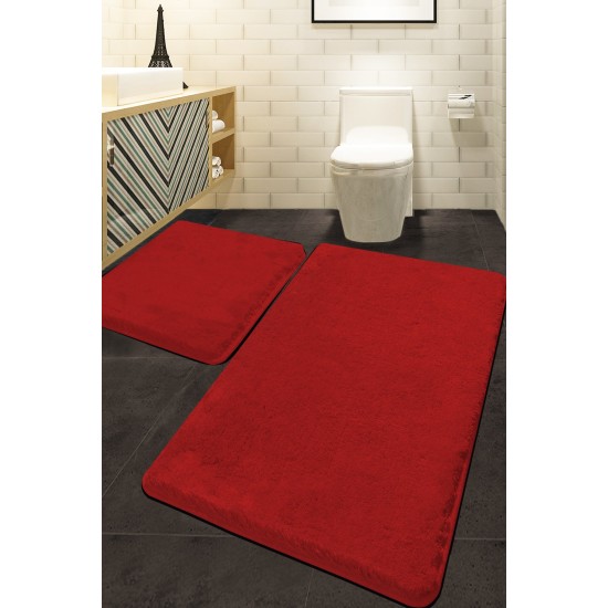 Acrylic Bathmat Set (2 Pieces) Colors of - Red Red Lessentiel Acrylic Bathmat Set (2 Pieces) Colors of - Red Red