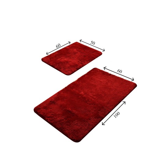 Acrylic Bathmat Set (2 Pieces) Colors of - Red Red Lessentiel Acrylic Bathmat Set (2 Pieces) Colors of - Red Red