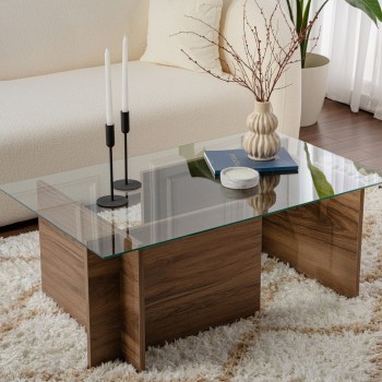 Coffee Table Vetrino - Walnut Walnut