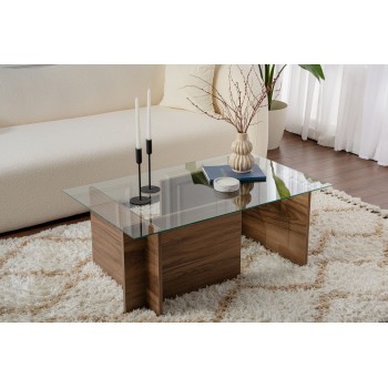 Coffee Table Vetrino - Walnut Walnut