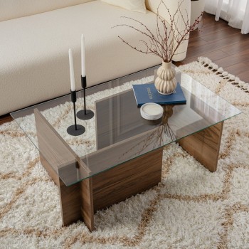 Coffee Table Vetrino - Walnut Walnut
