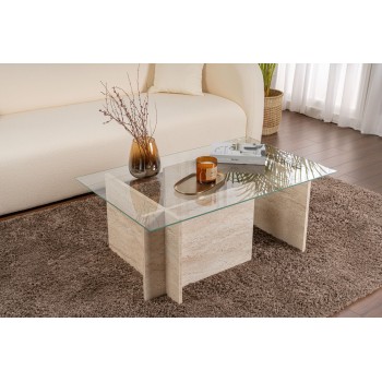 Coffee Table Vetrino - Travertine Travertine
