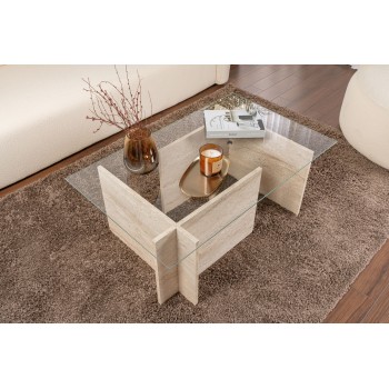 Coffee Table Vetrino - Travertine Travertine