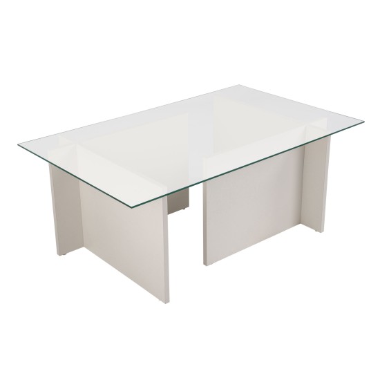 Coffee Table Vetrino - Wooden White Wooden White