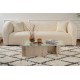 Coffee Table Flavio - Travertine Travertine Marble Hanah Home Coffee Table Flavio - Travertine Travertine Marble