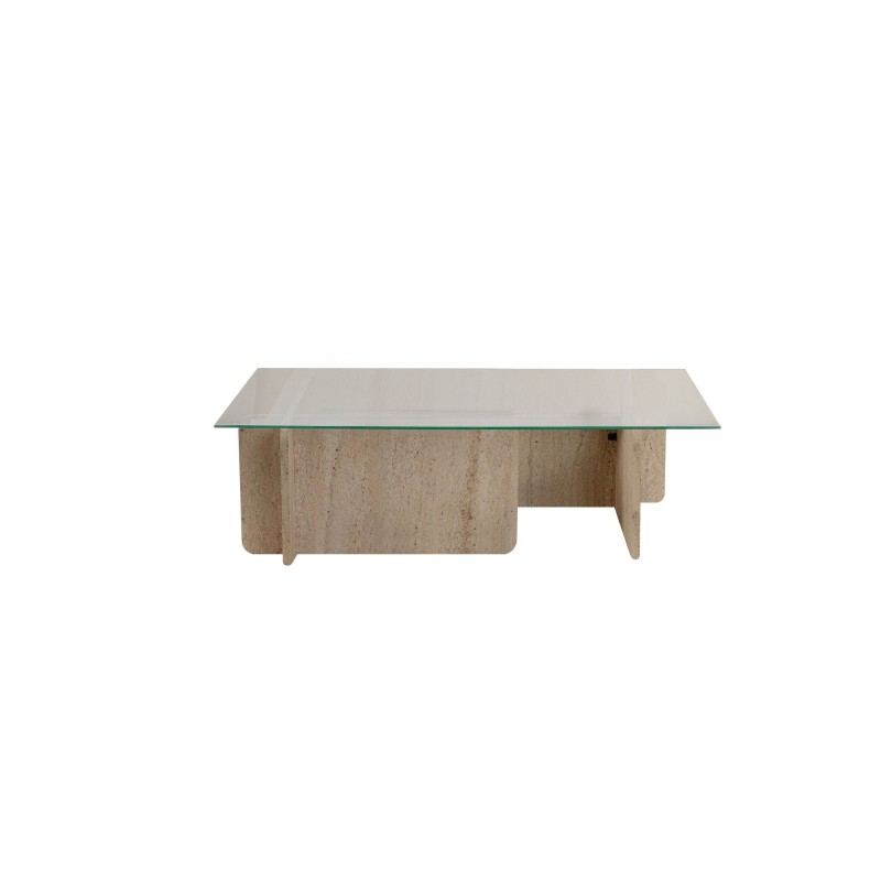 Hanah Home Coffee Table Flavio - Travertine Travertine Marble