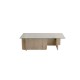 Coffee Table Flavio - Travertine Travertine Marble Hanah Home Coffee Table Flavio - Travertine Travertine Marble