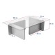 Coffee Table Flavio - Travertine Travertine Marble Hanah Home Coffee Table Flavio - Travertine Travertine Marble