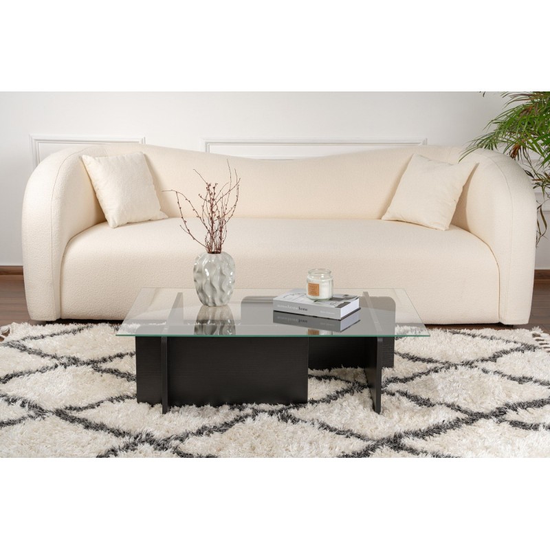 Hanah Home Coffee Table Flavio - Wooden Black Wooden Black