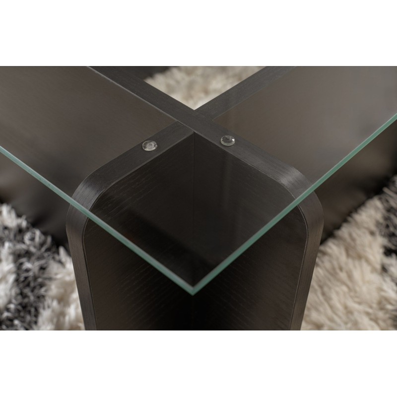 Hanah Home Coffee Table Flavio - Wooden Black Wooden Black