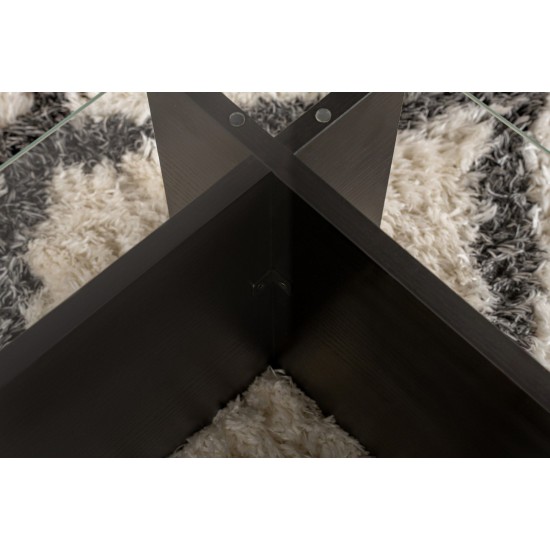 Coffee Table Flavio - Wooden Black Wooden Black Hanah Home Coffee Table Flavio - Wooden Black Wooden Black