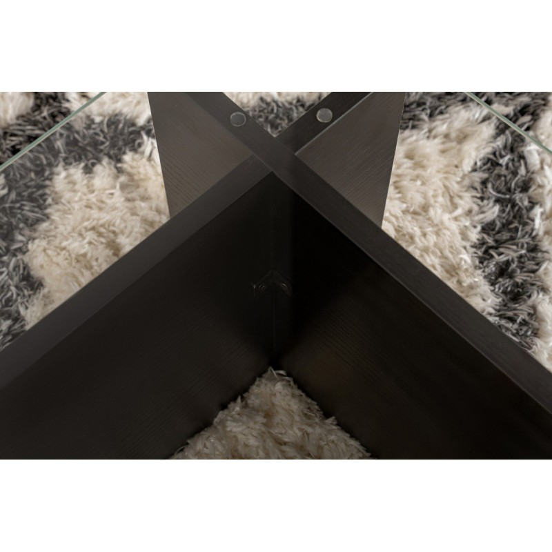 Hanah Home Coffee Table Flavio - Wooden Black Wooden Black