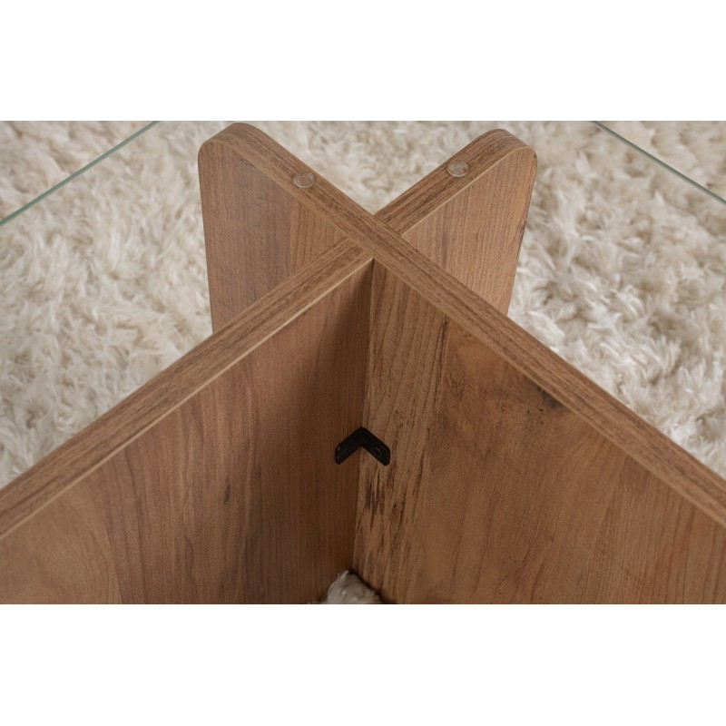 Τραπέζι Σαλονιού Flavio - Χρώμα Atlantic Πεύκο - 105x65x30εκ