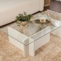 Coffee Table Flavio - Wooden White Wooden White