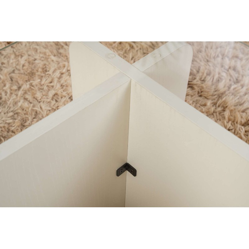 Coffee Table Flavio - Wooden White Wooden White