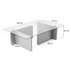 Coffee Table Flavio - Wooden White Wooden White